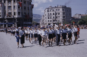 Schoolboys at Tito's birthday parade