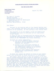 Letter from Harold S. Remmes to Elmer C. Bartels