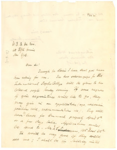 Letter from Johannes Novrip to W. E. B. Du Bois