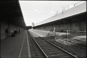 Platform at unidentified railroad station