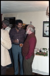 Robert H. Abel and Richard Hall, at the book party for Robert H. Abel