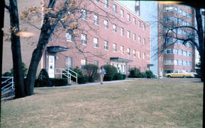 Reed Hall and International Hall, March 1976