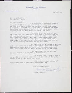 Letter to Draper from Naismith (May 13, 1936)