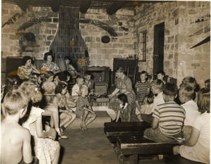 Group of children listening to music at Camp Massasoit