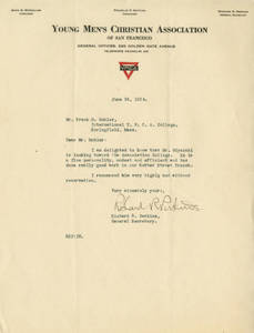 Letter from Richard R. Perkins to Frank W. Mohler about Tadakatsu Miyazaki, September 5, 1924