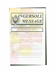The Ingersoll Message, Vol. 3 No. 1 (April, 1997)