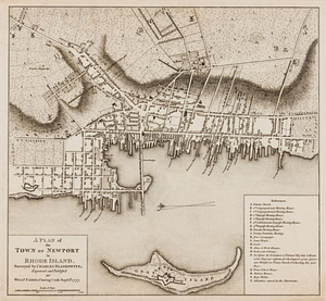 A plan of the town of Newport in Rhode Island