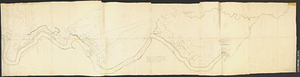 Plan of the river Mississippi from the Indian village of the Tonicas to the river Ibberville, shewing the lands surveyed thereon as also the rivers Ibberville, Amit, and Comit, with the situation of the new town proposed at the Ibberville