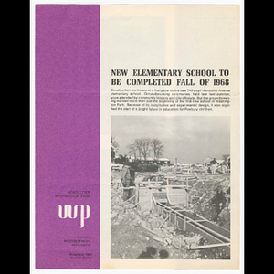 Washington Park newsletter for November 1967