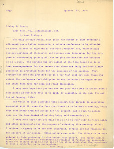 Circular letter from Booker T. Washington to Bishop A. Grant