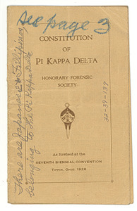 Constitution of Pi Kappa Delta