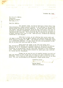 Letter from George Washington Carver School to W. E. B. Du Bois
