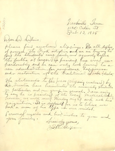 Letter from J. T. Phillips to W. E. B. Du Bois