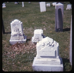 Amherst (Mass.) gravestone: Eddie and Walter