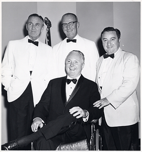 Mayor John F. Collins with John W. Costello, Maurice A. Donahue, John E. Powers