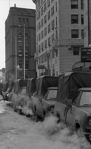 Military Police vehicles on Stuart Street