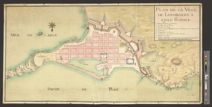 Plan de la ville de Louisbourg à l'Isle Royale