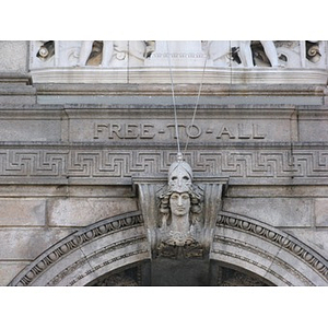 Boston Public Library, "Free To All"