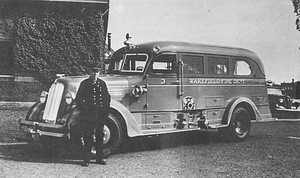 Wakefield Engine 3, 1938 Seagrave fire apparatus, Chief Frederick D. Graham, October 13, 1938