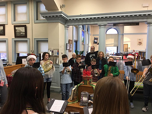 Winthrop Middle School Holiday Band Concert at the Library