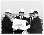 Tour of the Ted Williams Tunnel in Boston, Mass: Representative Norman Mineta (D-CA), John Joseph Moakley, and Thomas M. Menino in hard hats