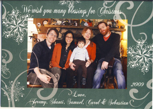 Langford family at Christmas
