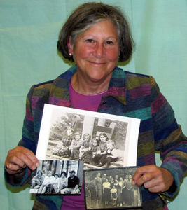Merlie Vidette at the Duxbury Mass. Memories Road Show