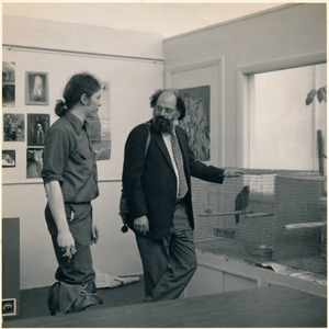 Poet Allen Ginsberg and poet Charles Francis Carroll