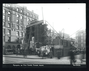 Removal of Old Court House front