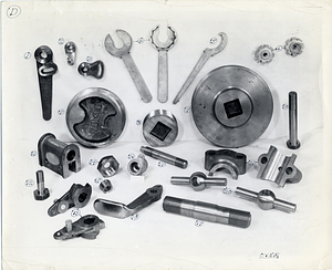 [Various metal tools]