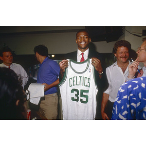 Reggie Lewis, Boston Celtic's draft pick -- Press Conference