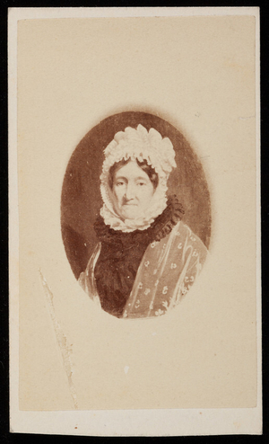 Studio portrait of Mrs. Thomas Melville, formerly Miss Priscilla Scollay, Boston, Mass., undated