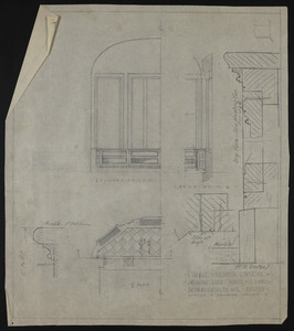 1/2" Scale of Radiator Covering in Smoking Room, House of J.S. Ames, 3 Commonwealth Ave., Boston, undated