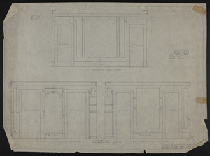 1/2" Scale Elevations of Guest Room, Second Floor, House of J.S. Ames, undated