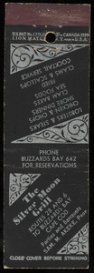 Silver Moon Grill matchbook cover
