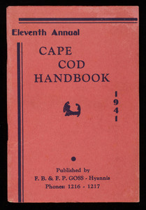 "Eleventh Annual Cape Cod Handbook, 1941"