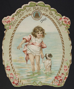 Calendar for Dr. Grosvenor's Bell-Cap-Sic Plaster, J.M. Grosvenor & Co., 148 Pearl Street, Boston, Mass., 1903