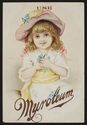 Trade card for Myroleum Soap, The Barney Co., 283 Franklin Street, Boston, Mass., undated