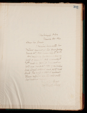 Thomas Lincoln Casey Letterbook (1888-1895), Thomas Lincoln Casey to [Charles T.] Crombe, March 26, 1894