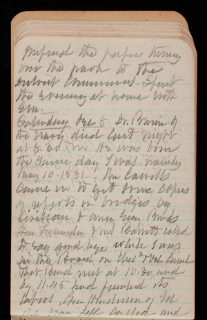 Thomas Lincoln Casey Notebook, November 1894-March 1895, 031, prepared the papers turning
