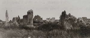 View of destroyed stone buildings, Souain-Perthes-lès-Hurlus