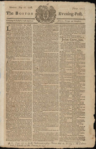 The Boston Evening-Post, 16 May 1768