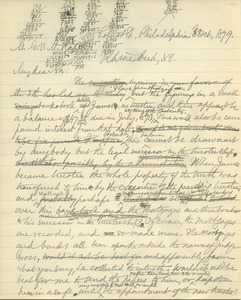 Letter from Benjamin Smith Lyman to G. V. M. Rafelye