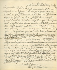 Letter from Benjamin Smith Lyman to Nakaji Kajiwara