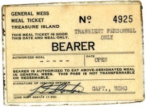 General mess meal ticket