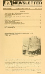 Newsletter of the Association for Gravestone Studies. Vol. 12, no. 2