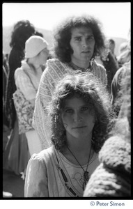 Usha (Cathy Brown), standing in a crowd