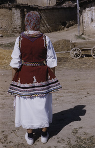 Woman in folk costume, Dračevo