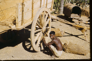 Repairing a wagon wheel