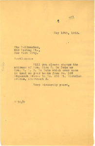 Letter from W. E. B. Du Bois to The Delineator